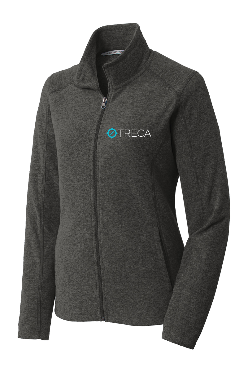 Treca Embroidered, Port Authority® Heather Microfleece Full-Zip Jacket