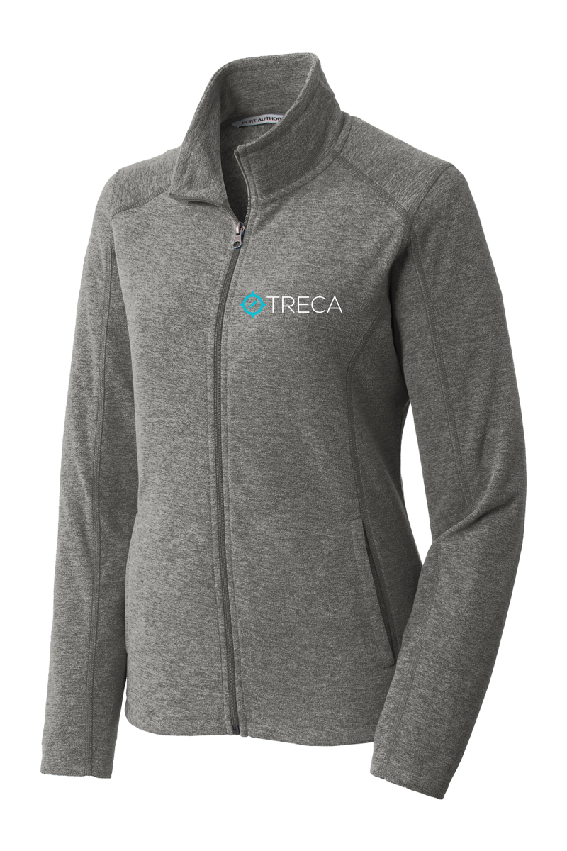 Treca Embroidered, Port Authority® Heather Microfleece Full-Zip Jacket