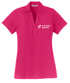 Port Authority® Ladies Silk Touch™ Y-Neck Polo FAHEY Bank