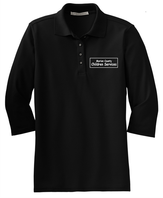 Children Services Ladies 3/4 Sleeve Polo