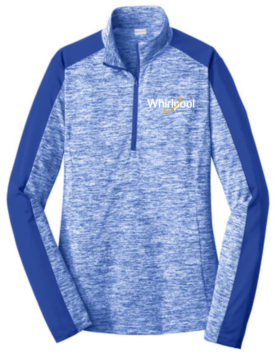Sport-Tek® PosiCharge® Electric Heather Colorblock 1/4-Zip Pullover (Whirlpool)