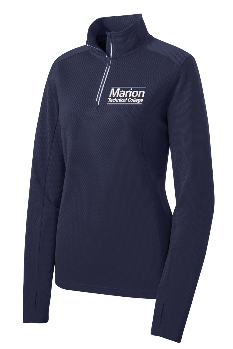 Marion Technical College Ladies Textured 1/4 Zip
