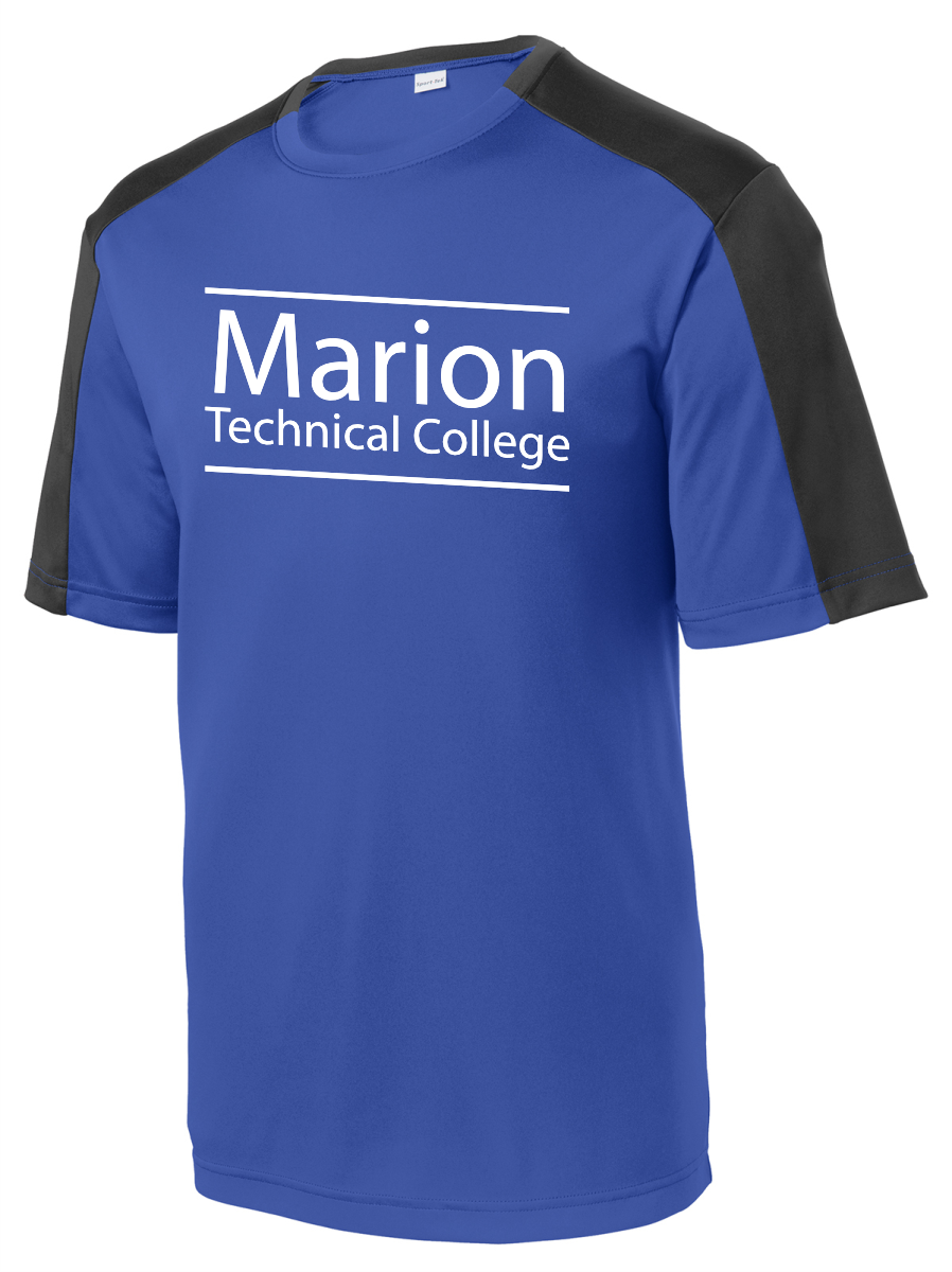 Marion Technical College Competitor Sleeve Blocked Tee
