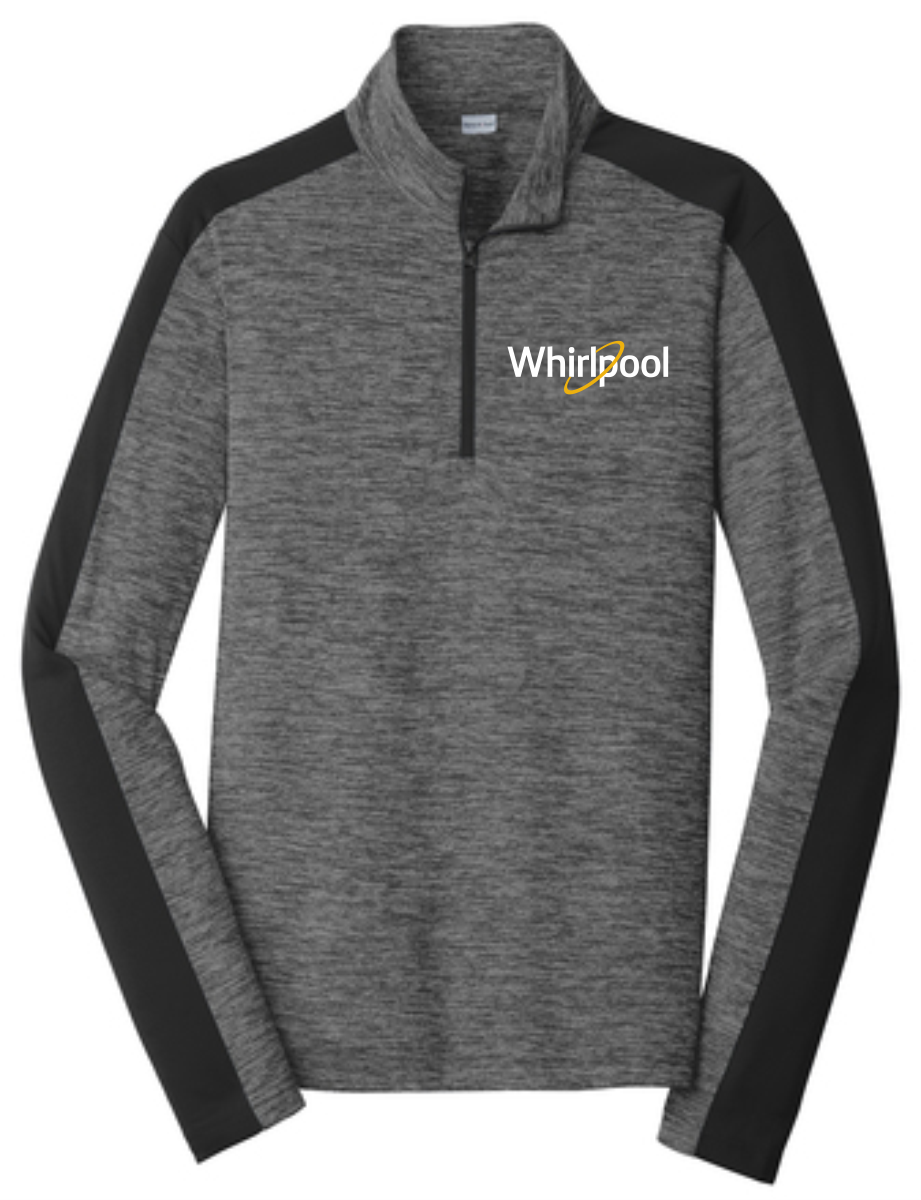 Sport-Tek® PosiCharge® Electric Heather Colorblock 1/4-Zip Pullover (Whirlpool)