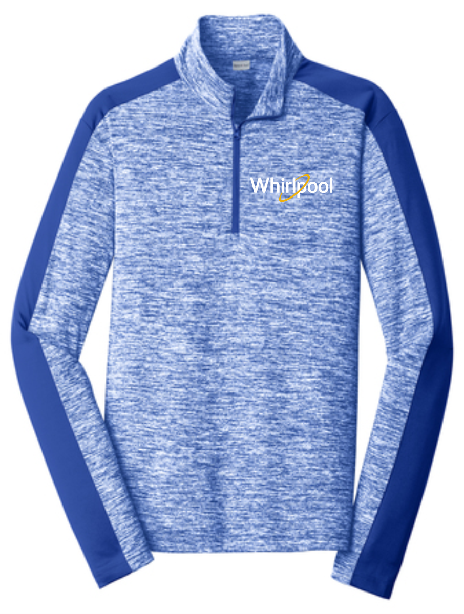 Sport-Tek® PosiCharge® Electric Heather Colorblock 1/4-Zip Pullover (Whirlpool)