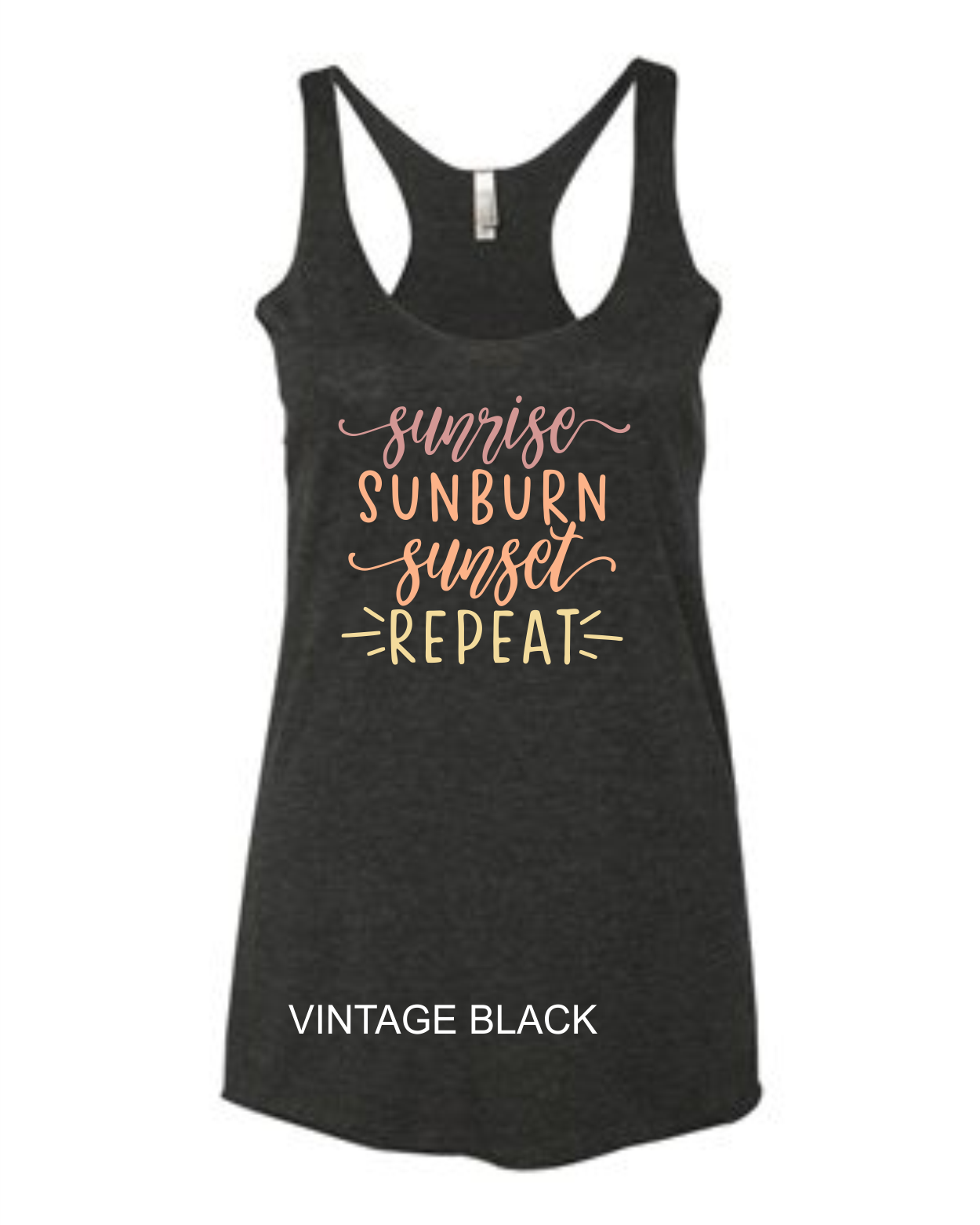 Sunrise, Sunburn, Sunset Tank