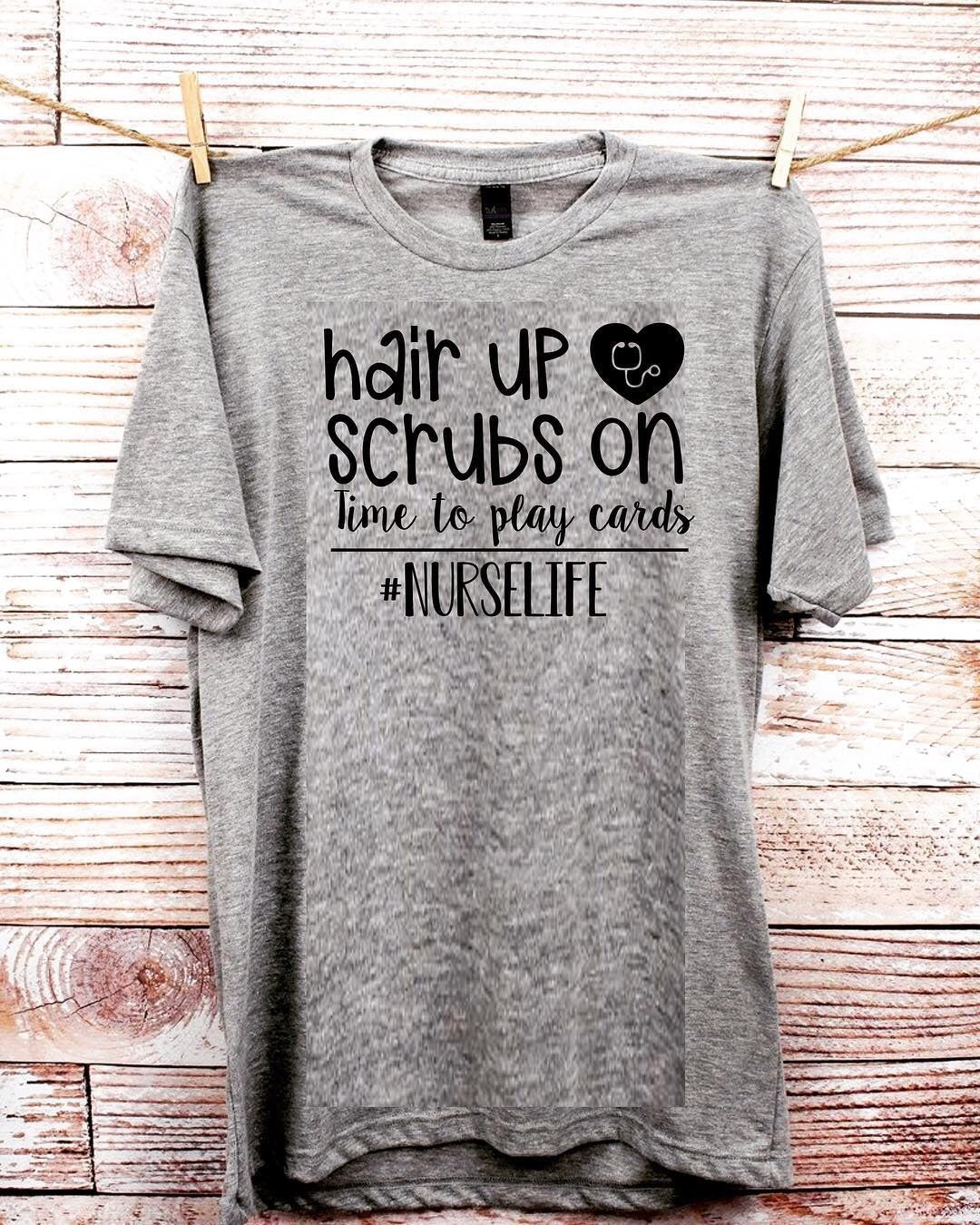 Hair Up Scrubs on