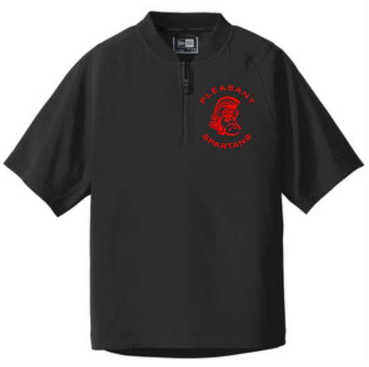 Pleasant Youth Baseball New Era® Cage Short Sleeve 1/4-Zip Jacket