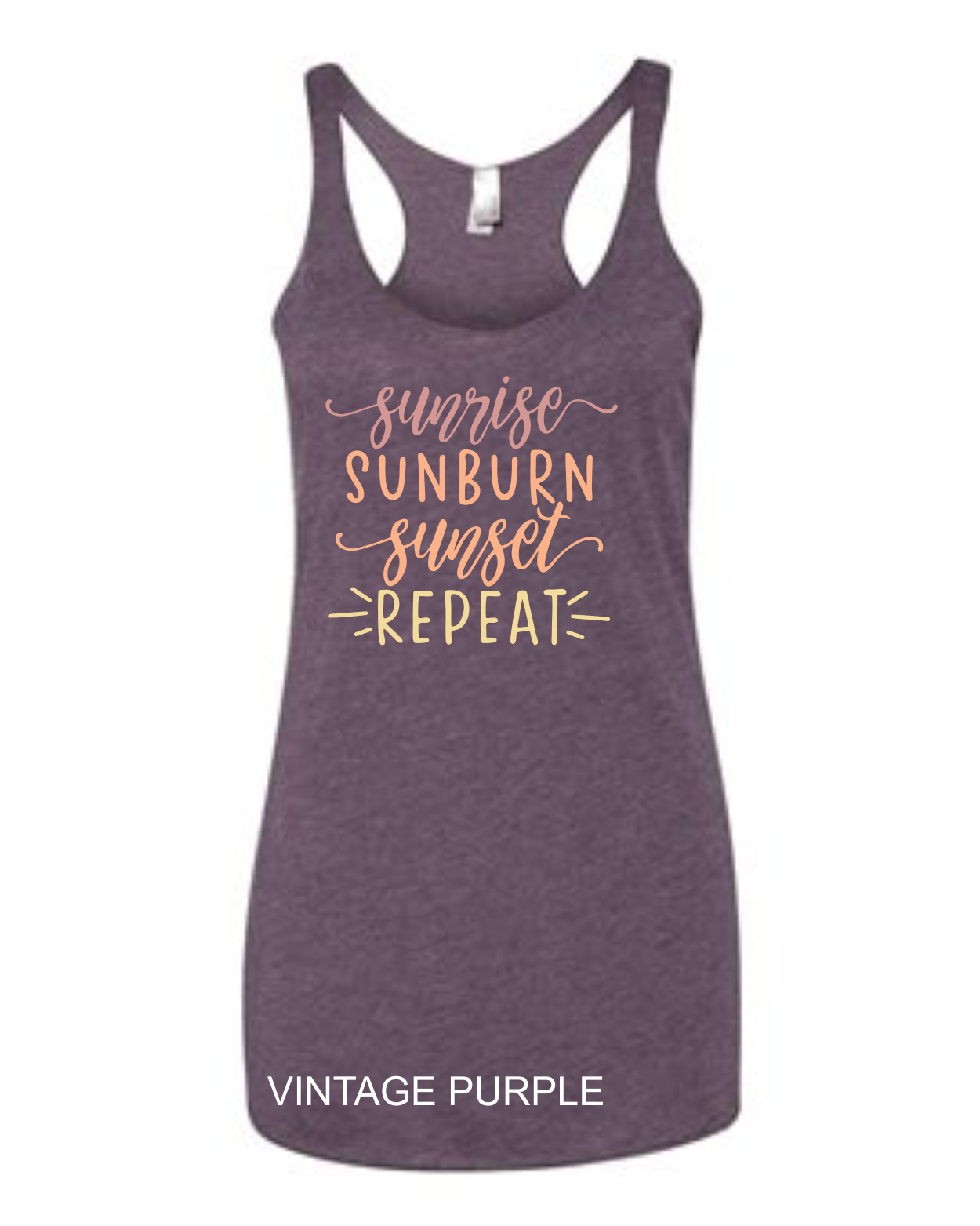 Sunrise, Sunburn, Sunset Tank