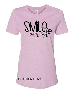 SMILE everyday (soft t)